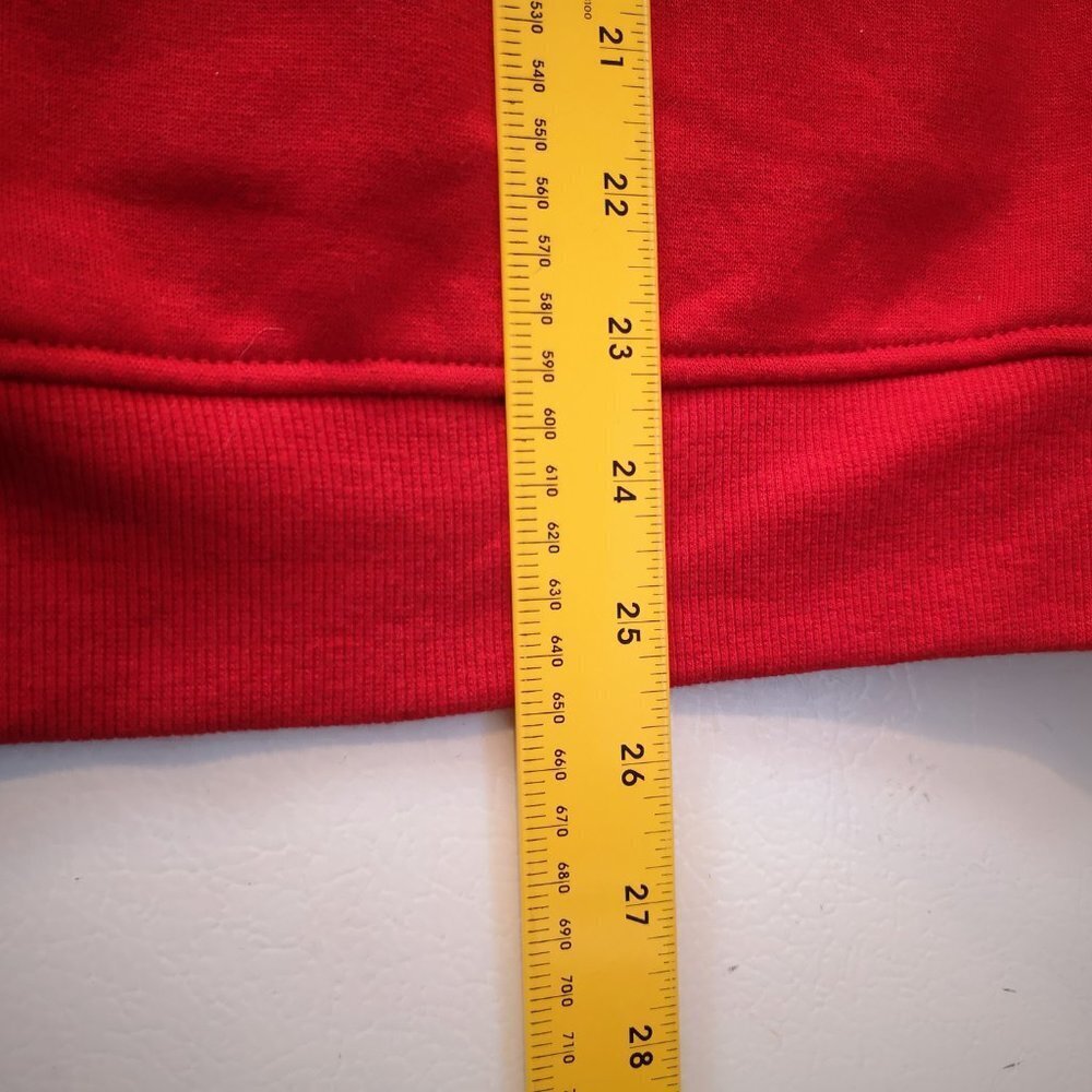 Fila Ladies Fleece Lined Red & White Hoodie - Picture 10 of 10